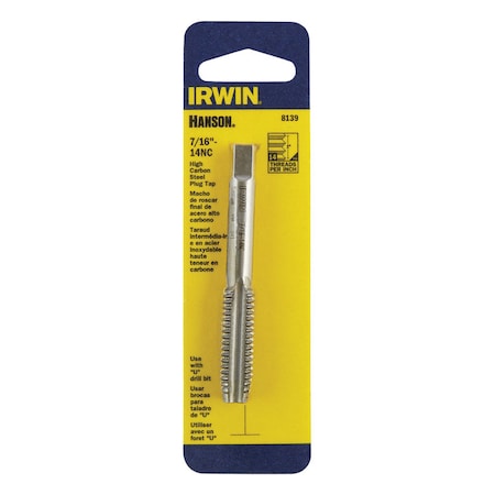 Irwin Irwin Hanson High Carbon Steel SAE Fraction Tap 7/16 in. 1 pc 8139